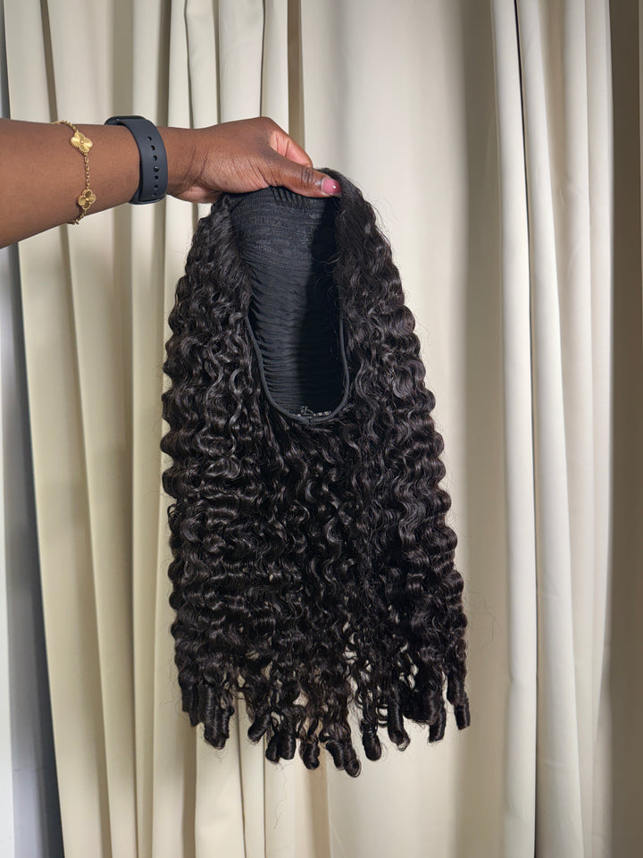 Island Curl Flip Over Half Wig